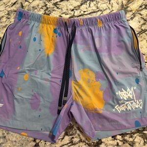 Fabletics Lined w 5in seam (Colorful Graphic)